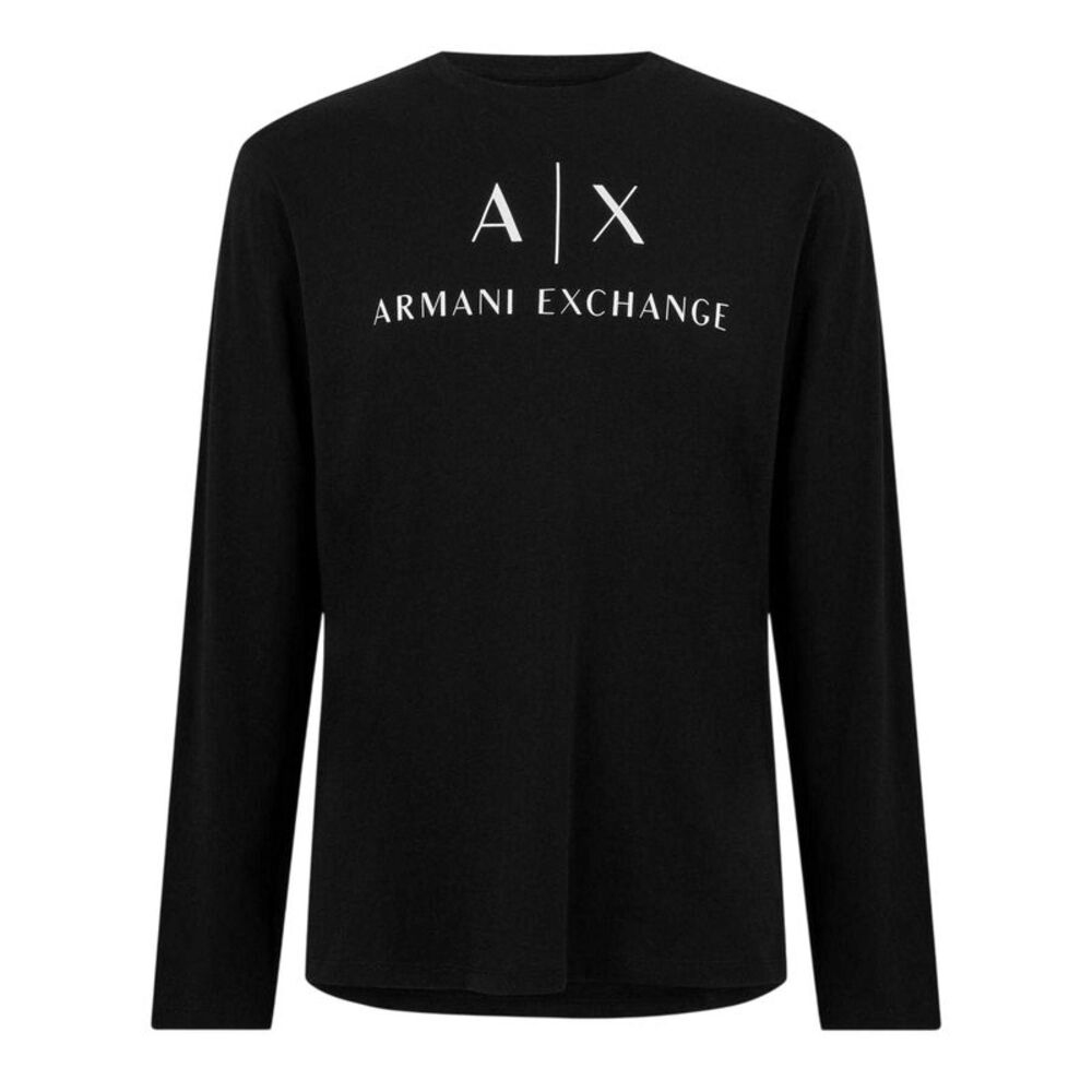 Armani Exchange Mens Logo T-Shirt / Black